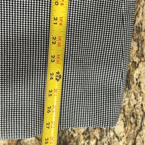 Antonio Melani Houndstooth Black And White Single Button Closure Blazer Size 14 - Picture 10 of 10